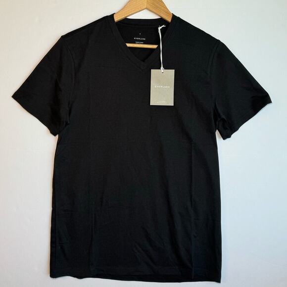 Everlane The Organic Cotton V Neck Tee Shirt NEW - Picture 3 of 10